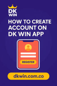 DK Win app registration page showing account creation steps